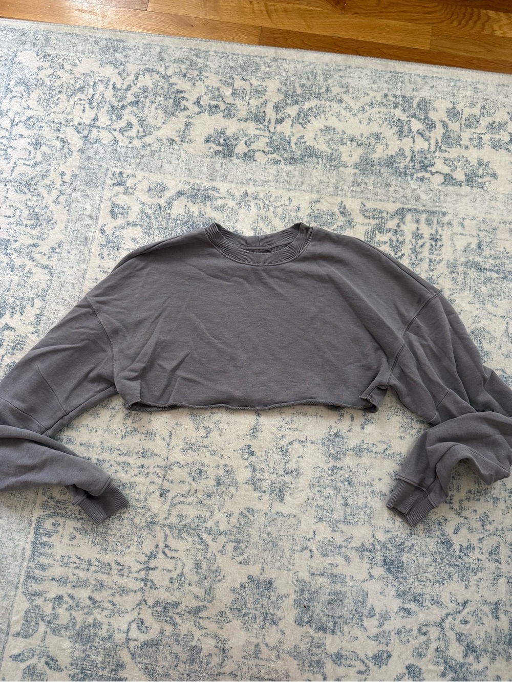 Alo Extreme Crop Crew Neck Purple